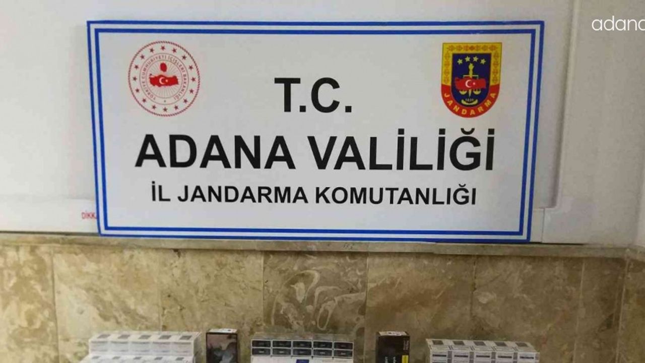 Adana’da 280 bin lira değerinde kaçak makaron ele geçirildi