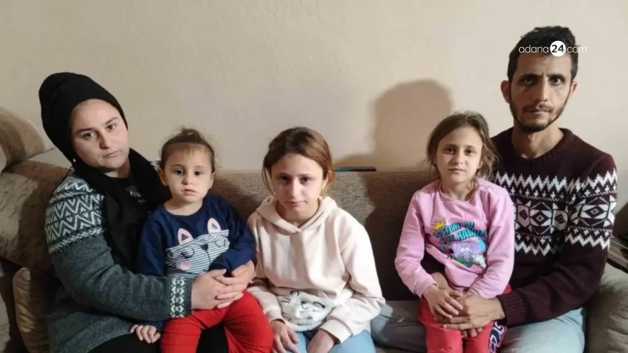 Adana'da ailesi evden çıkartıldığı için okula gidemeyen kız çocuğu gözyaşlarına boğuldu