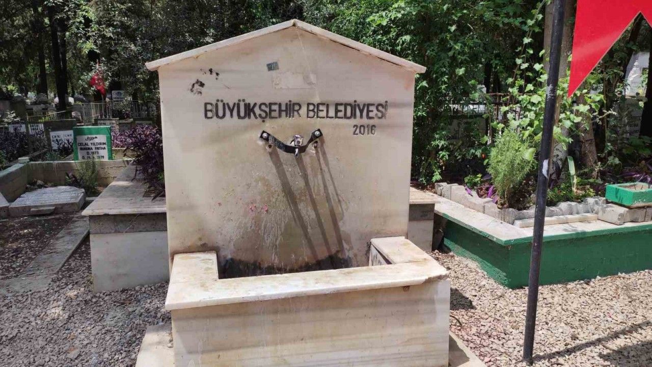 Adana’da o mezarlıkta prangalı önlem!