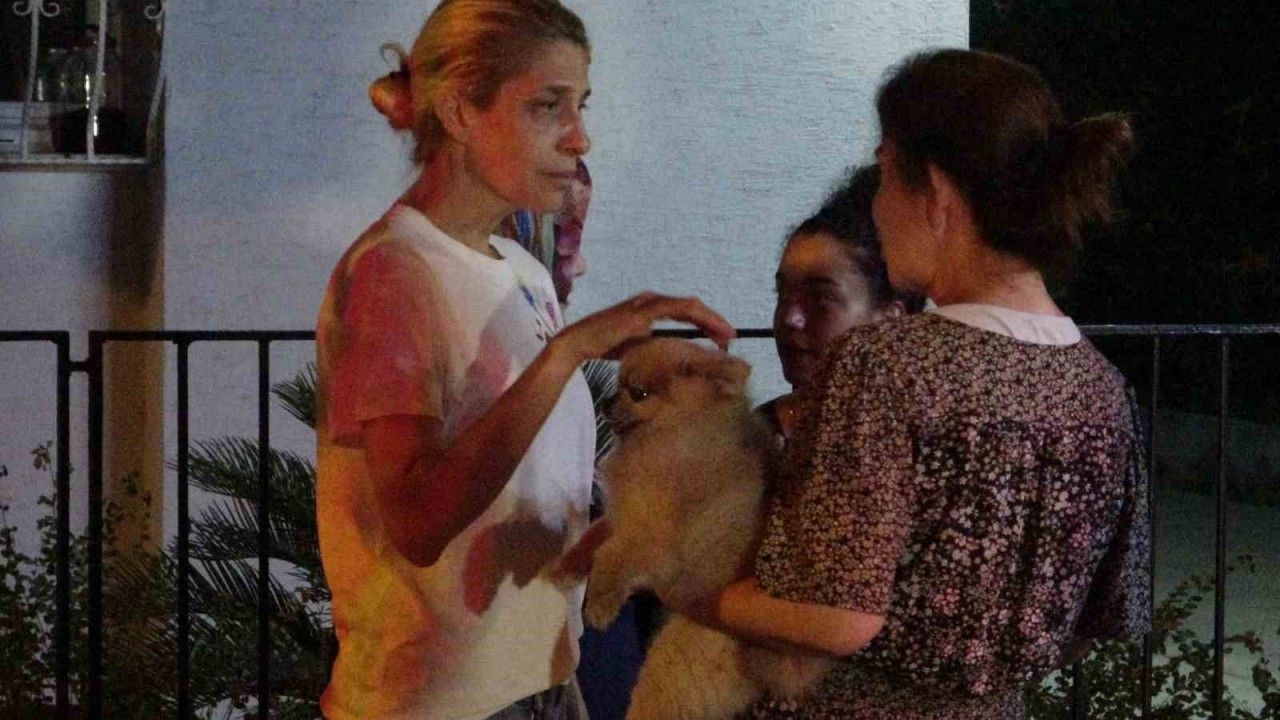 Adana’da korkutan yangın: Apartman sakinleri evcil hayvanlarıyla dışarı çıktı