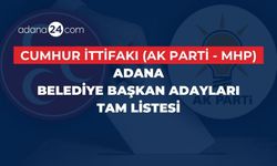 Cumhur İttifakı (AK Parti - MHP) Adana Belediye Başkan Adayları Tam Listesi