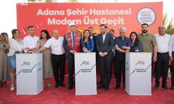 Adana’nın ilk yürüyen merdivenli yaya üst geçidinin temeli atıldı