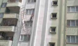 Adana’da iskelenin halatı koptu, işçi ölümden döndü