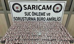 Apartman dairesine yapılan baskında 27 bin 412 uyuşturucu ele geçirildi