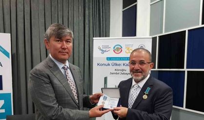 Başkan Güven’e Kazakistan’dan onur madalyası