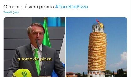 Pisa Kulesi’ne "Pizza" diyen Bolsonaro sosyal medyada alay konusu oldu
