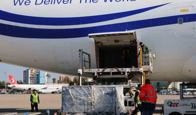 ABD’nin 2.5 milyon dolarlık yardım uçağı Adana’ya indi
