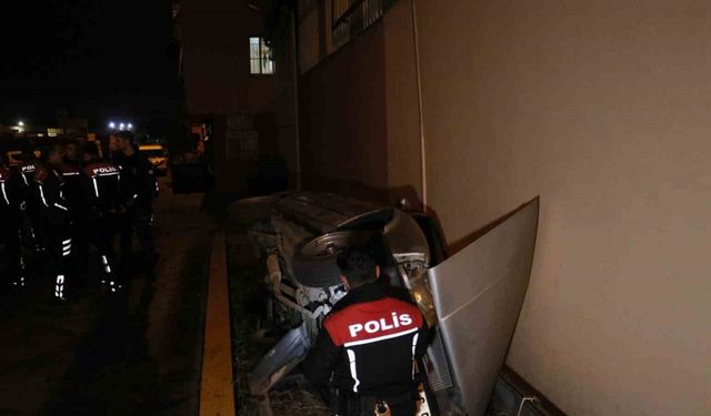 Polisin ‘dur’ ihtarına uymadı, kaçmaya başlayan alkollü sürücü kaza yaptı