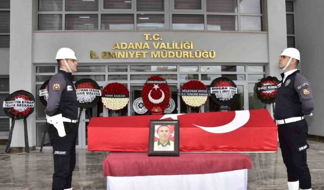 Şehit düşen polis için tören düzenlendi