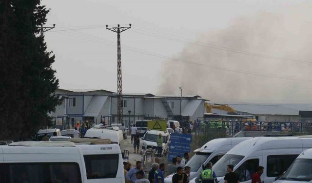 Adana’da SASA fabrikasında yangın: 2 yaralı