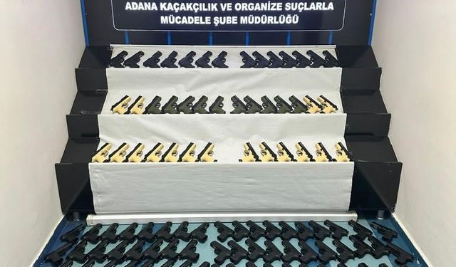 Adana'da silah atölyesine polisten operasyon: Satışa hazır 45 silahla 4 kişi yakalandı