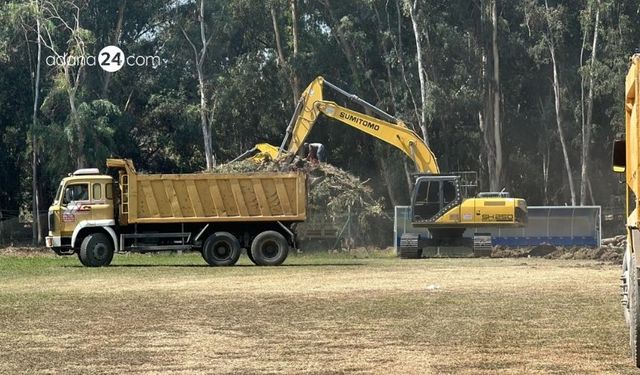 Adana’da yüzlerce yıllık ağaçlar stadyum  için kesiliyor