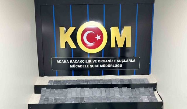 Adana’da 5 milyon TL değerinde kaçak telefon ele geçirildi