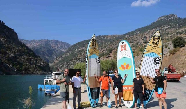 Adana’da paddle board heyecanı: Sporcuların keşfettiği vadinin yeni cazibe merkezi olması hedefleniyor