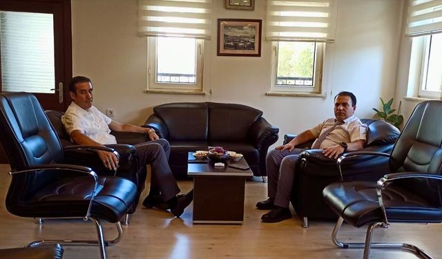 Anamur Kaymakamı Duru'dan Bozyazı Kaymakamı Topsakaloğlu'na ziyaret