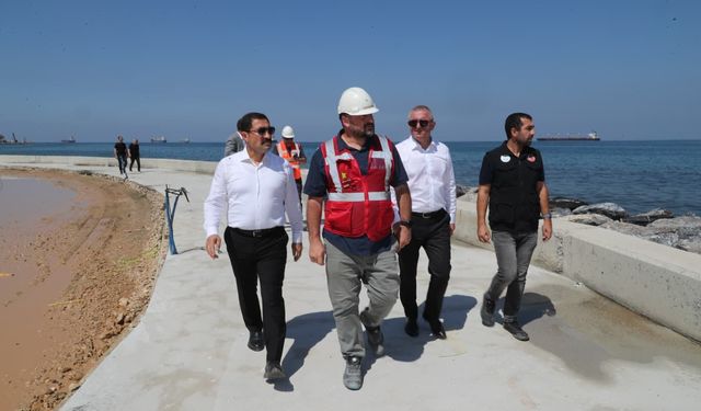 Hatay Valisi Masatlı, İskenderun sahilindeki düzenleme ve yenileme çalışmalarını inceledi