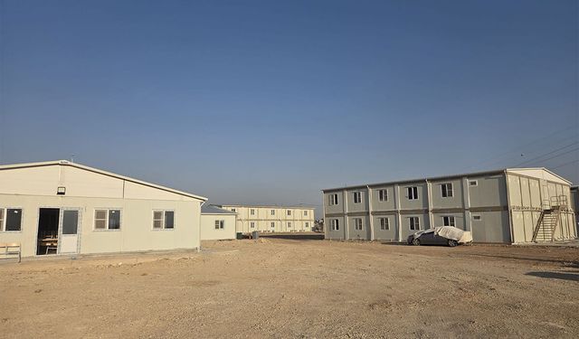 Karmod Kahramanmaraş'ta 400 kişilik şantiye tipi konteyner yapıları kurdu