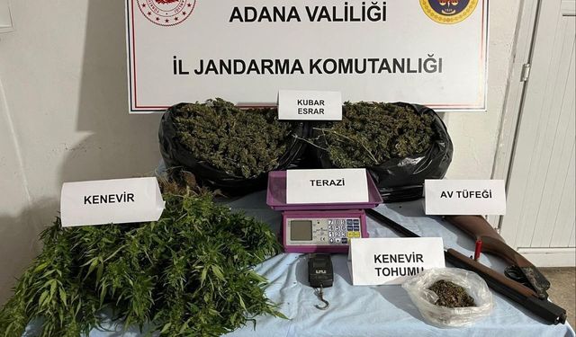 Adana’da 10 kilodan fazla esrar ele geçirildi