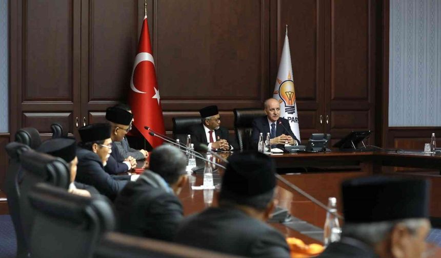 AK Parti Genel Başkanvekili Kurtulmuş, Endonezya Adalet ve Refah Partisi Genel Başkanı Syaikhu ve beraberindeki heyeti kabul etti