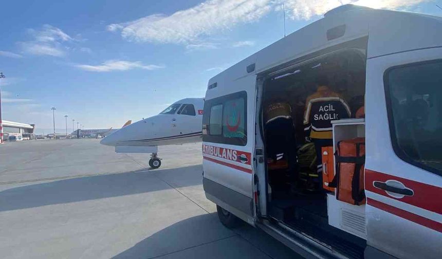 Kalp hastası Berivan uçak ambulansla Ankara’ya sevk edildi