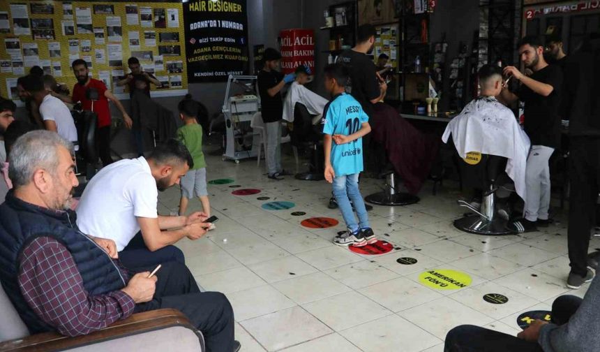 Berberlerde bayram namazına kadar sürecek mesai başladı