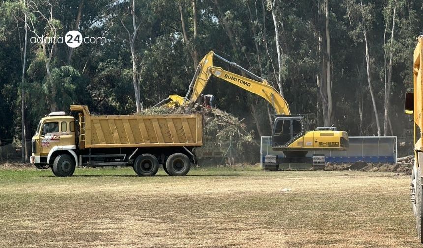 Adana’da yüzlerce yıllık ağaçlar stadyum  için kesiliyor