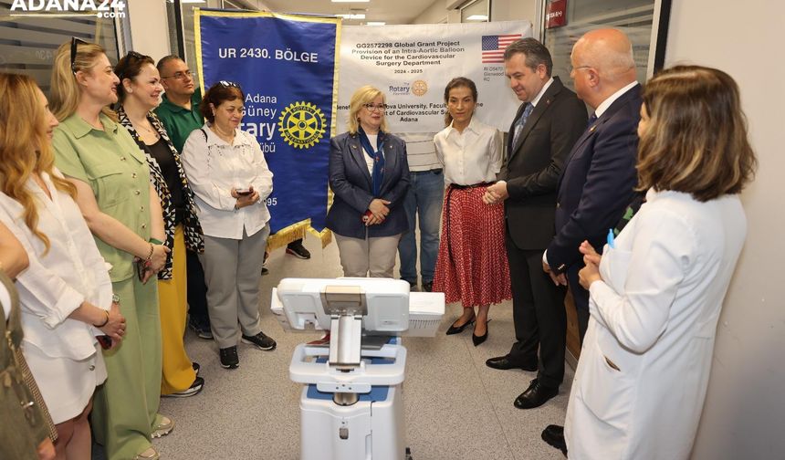 Adana Güney Rotary Kulübü'nden ÇÜ Balcalı Hastanesi'ne anlamlı bağış