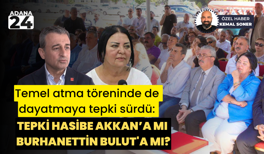 Temel atma töreninde de dayatmaya tepki sürdü: Tepki Hasibe Akkan'a mı Burhanettin Bulut'a mı?