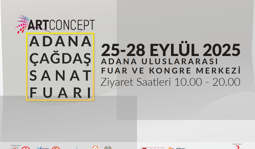 Artconcept Adana Çağdaş Sanat Fuarı 25-28 Eylül'de düzenlenecek