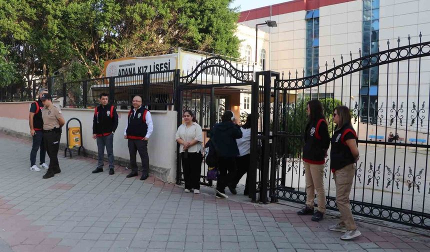 Adana'da bin 104 okulda güvenlik denetimi gerçekleştirildi
